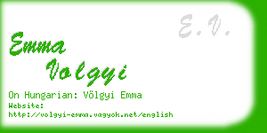 emma volgyi business card